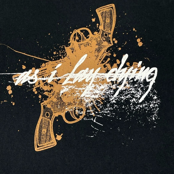 Vintage AS I LAY DIEING Band Tee 00s y2k Metal Metalcore Tshirt sz LARGE - Picture 3 of 6